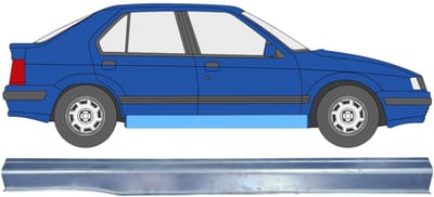 Reparatie dorpel voor Renault 19 1988-1995 / Rechts