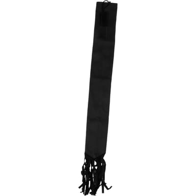 Sac de protection pour queue de cheval en tissu non tissé avec franges et crochets, noir noir