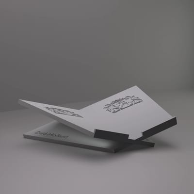 3d-gezellig Boekenstandaard Zuid-Holland - Boekensteun - Boekenhouder - Book Holder - 37*25*10 cm - Grijs - 100% gerecycled PLA (bioplastic)