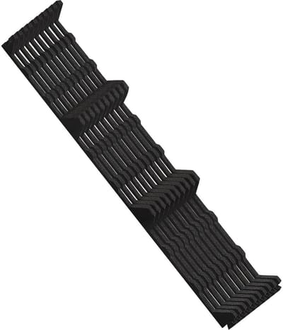 Schuimrubberen sluitstrips - Dakplaten profiel - Dak afdichten - Geribbeld ontwerp - 10 sets - Zwart