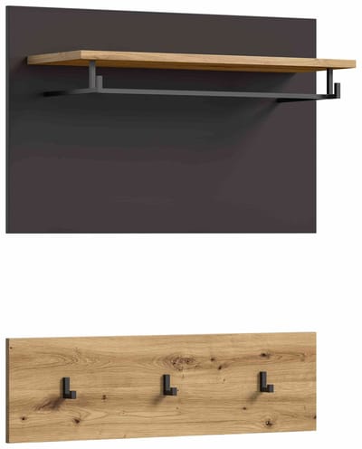 Canu garderobekastpaneel Artisan NB basaltgrijs NB - 27x80x73cm