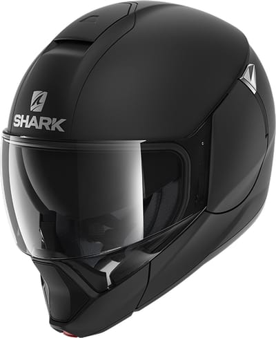 SHARK EVOJET BLANK Motorhelm Systeemhelm Mat Zwart Mat - Maat XS