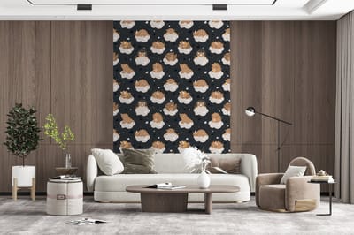 Behang - Fotobehang Patroon - Jongens - Dino - Kinderen - Breedte 200 cm x hoogte 300 cm