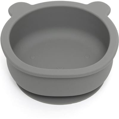Petit Monkey siliconen bakje bear pewter green