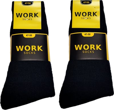 Work zwarte werksokken 10 paar maat 47/50