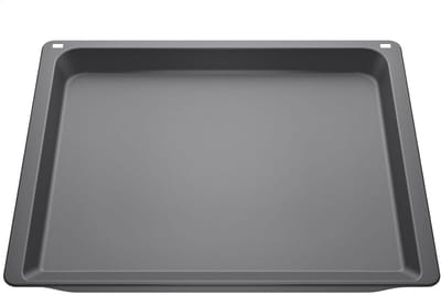 Universele Pan - Geëmailleerde Pan - Koken op Fornuis - Duurzaam Emaille - 45.5 x 37.5 cm - Zwart