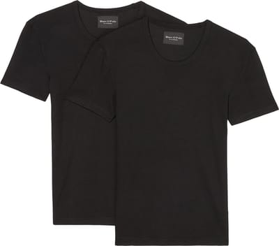 Marc O'Polo Heren onderhemd lange mouw 2 pack Iconic Rib Organic Cotton