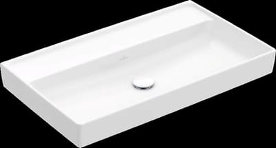 Villeroy & Boch Collaro - Meubelwastafel 80x47 cm, met overloop, kraangat, CeramicPlus, alpine wit 4A3380R1