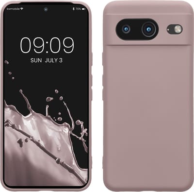 kwmobile telefoonhoesje geschikt voor Google Pixel 8 - Hoesje voor smartphone - Precisie camera uitsnede - TPU back cover in licht oudroze
