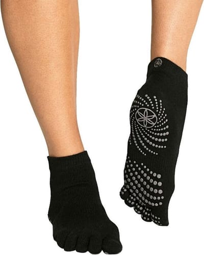 Gaiam Antislip Sportsokken Dames - Zwart - Maat 40-41