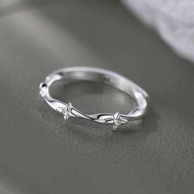Ventfille   Koper Zirkonia Ster Ring Voor Vrouwen Fris Esthetisch Temperament Elegante Mode Sieraden Cadeau Dropshipping