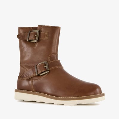 Groot leren jongens boots cognac - Maat 30