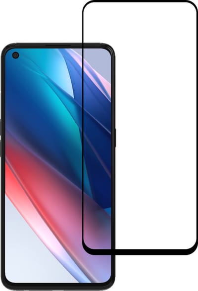 Smartphonica Screenprotector Geschikt voor Oppo Find X3 Lite - Full Cover Tempered Glass - Gehard glas Geschikt voor Oppo Find X3 Lite geschikt voor Oppo Find X3 Lite