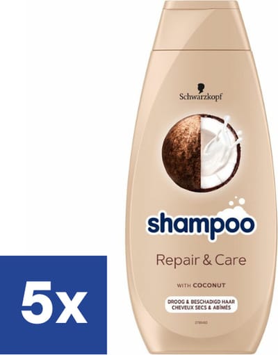 Schwarzkopf Repair & Care Shampoo - 5 x 400 ml