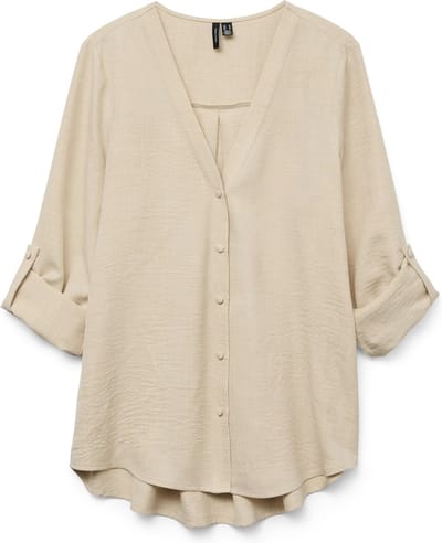 VERO MODA - VMMELANEY LS FOLD UP SHIRT WVN EXP - Dames - Blouses
