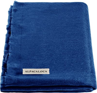 Alpaca Loca Enkelzijdige Sjaal - 200 x 65 cm - Kobaltblauw