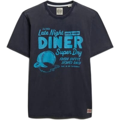 Superdry - Local Business T-shirt met losse pasvorm - Heren - T-shirts