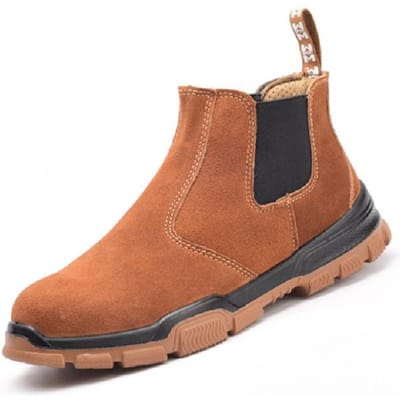 Onverwoestbare Sneakers Heren Werkschoenen Luxe Veiligheidsschoenen Heren Anti-Verplettering Anti-Punctie Werklaarzen Heren Industriële Schoenen 39 brown