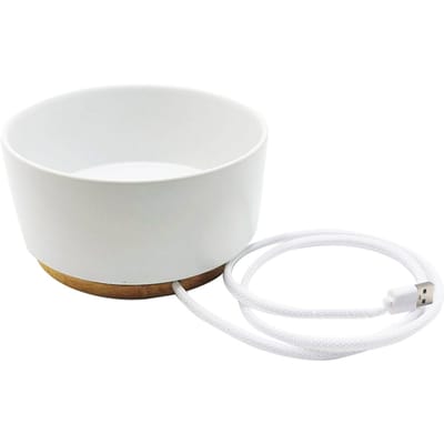 Intelligente 5V USB Verwarmende Kom Kat Constante Temperatuur Waterdispenser 1000ml Kom white