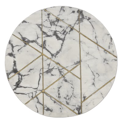 Tapijt Krevor geel 120 cm rond