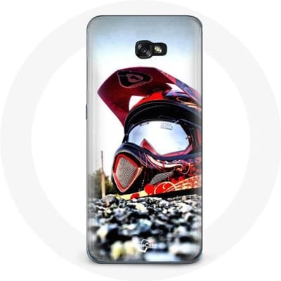 Coque maniacase pour Samsung Galaxy A3 2017 Casque MotoCross zwart