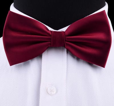 Sorprese Vlinderdas - 100% zijden - bordeaux rood - luxe en chique vlinderstrik - volwassenen - waterafstotend - Cadeau
