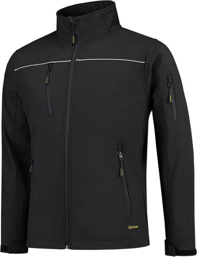 Tricorp soft shell jack - Workwear - 402006 - zwart - maat S