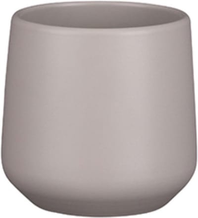 Mica Decorations Plantenpot - mat taupe - H13.5xD14 cm - keramiek - bloempot voor kamerplant