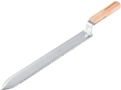 Opende mes-dun honingmes-roestvrij staal 280 mm-getand-voor imkers-diy gereedschap-honing extractie