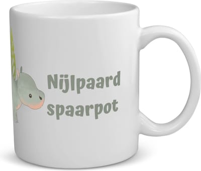 Akyol - nijlpaard koffiemok - theemok - Nijlpaard - dieren liefhebbers - leuke cadeau voor iemand die van houdt van nijlpaarden - verjaardagscadeau - kado - gift - 350 ML inhoud