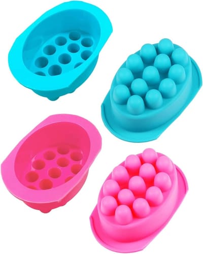 Flexibele en Antikleef Silicone Mallen voor Zeep, 2 Stuks 3D Haar Kam Mallen voor DIY Haarmaskers en Spa Behandelingen