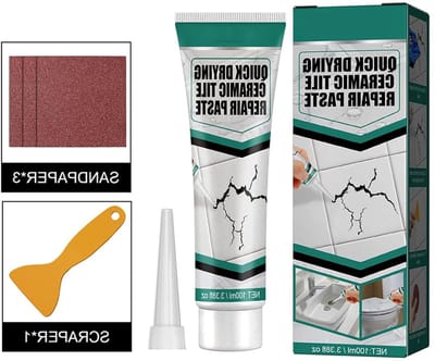 Tegel reparatie pasta - Muur reparatie agent - Gaten vullen - Sneldrogend waterdicht - 100ml - Wit