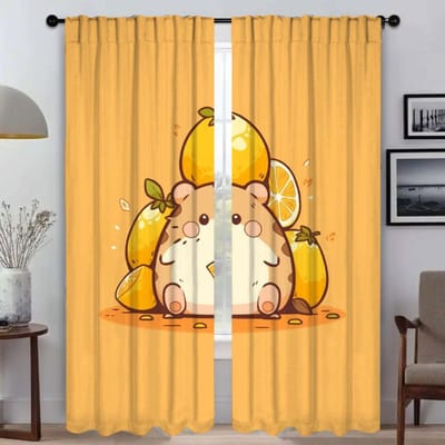 Kleine Hamster Gordijnen voor Woonkamer Gordijn voor Kamer 2 Panelen Shades Halloween Decoratie Scheidingswand Home Interieur Gordijnen W50xH70cmx2pcs-CL