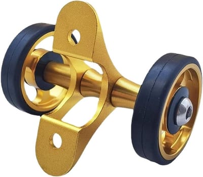 Vouwfietswiel - Aanhangwagen wiel - Soepel rijden - Lichtgewicht aluminium - 42 61 70mm - Goud