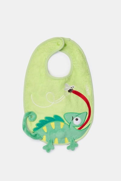 Slabbetje woody toy kameleon