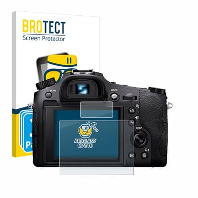 BROTECT - Screenprotector voor Sony Cyber-Shot DSC-RX10 IV - Folie Beschermfolie Beschermglas matte 3 Stuks