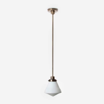 Hanglamp Luxe School Small 20's Brons - Art Deco Trade