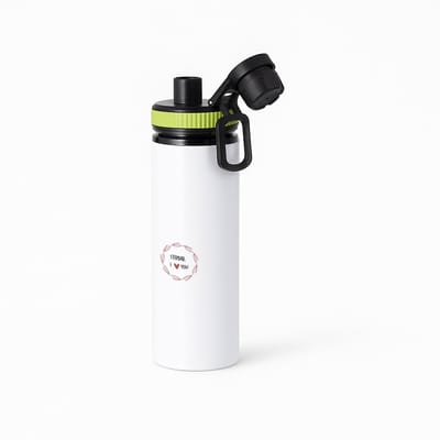 Hacebo® - stepdad I love you waterfles met draaidop groen - Papa - de liefste stiefvader - vader cadeautjes - vaderdag - verjaardagscadeau - verjaardag - cadeau - geschenk - kado - gift - vader artikelen - water fles - 850ML