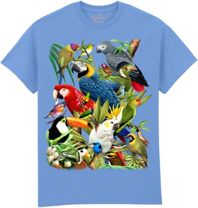 Vogels Papegaaien Kaketoe Toekan Avian World The Coloured House T-shirt M