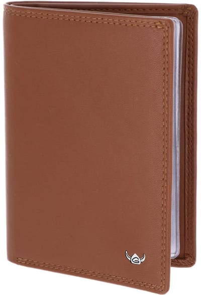 Golden Head Leren identiteitskaarthoesje Polo RFID Protect Ausweisetui 4430 Cognac bruine