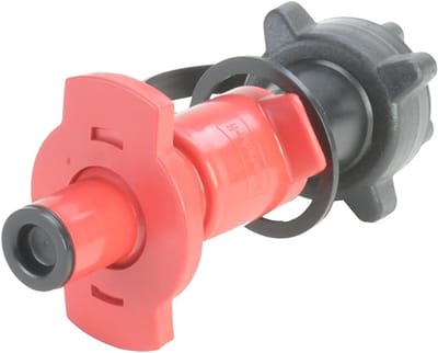Motorfiets Brandstof Veiligheidsvulsysteem met Automatische Vulstop - Zwart/Rood