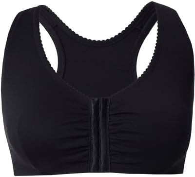 Ulla Popken - Dames - Bustier borstvoedingsbeha voorsluiting - Zwart - Maat 95D