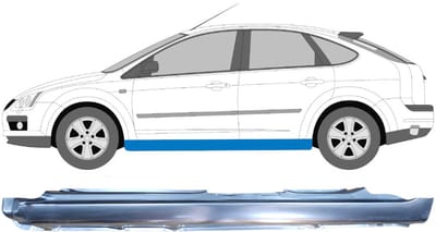 Volledige dorpel voor Ford Focus 2004-2010 / Links