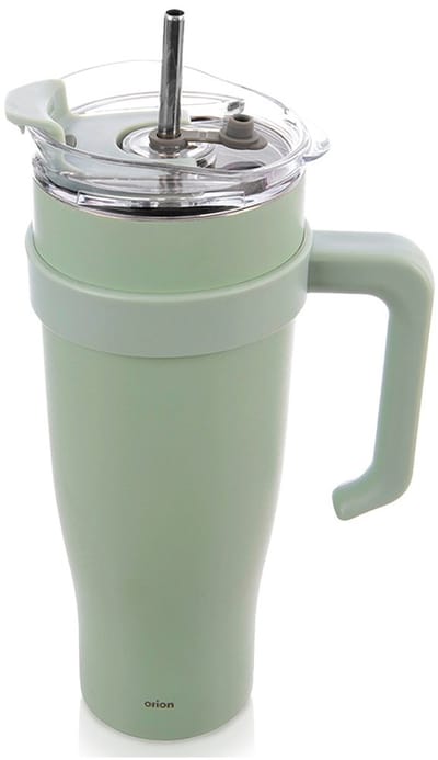 Thermosbeker Edelstaal Munt met Handvat TERMO 1,2 l - Koffiebeker To Go - Theebeker - Thermische Mok - Drinkbeker