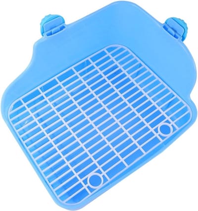 Dierenpotty Trainer - Huisdier Toilet - Zindelijkheidstraining - Wandontwerp - 28x22cm - Blauw
