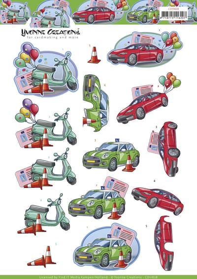 3D Cutting Sheet - Yvonne Creations - Drivers License 1 stuk