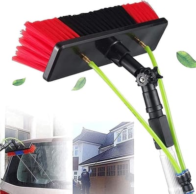 Paal Reinigingsset - Vensterbewassing Tool - Hoge Oppervlakken Schoonmaken - Lichtgewicht Aluminium Legering - 6 meter - Grijs