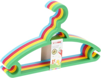 Storage Solutions kledinghangers kids - 8x - kunststof - multicolor