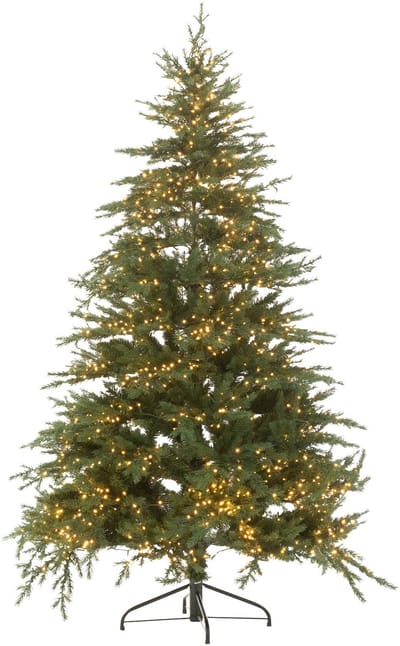 J-Line kerstboom 1600 Led - kunststof - groen - medium