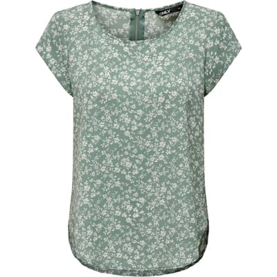 ONLY - ONLVIC S/S AOP TOP NOOS WVN - Dames - Blouses